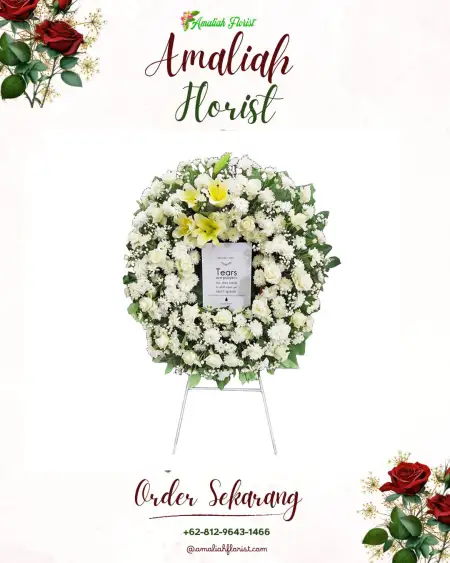 Krans Bunga Duka Karungan