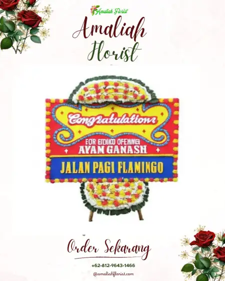 Sewa Papan Bunga Karungan